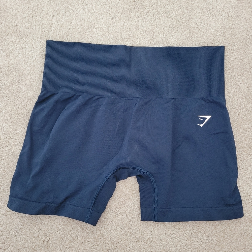 Gymshark Navy Everyday Seamless Shorts (Workout Shorts) Size XS